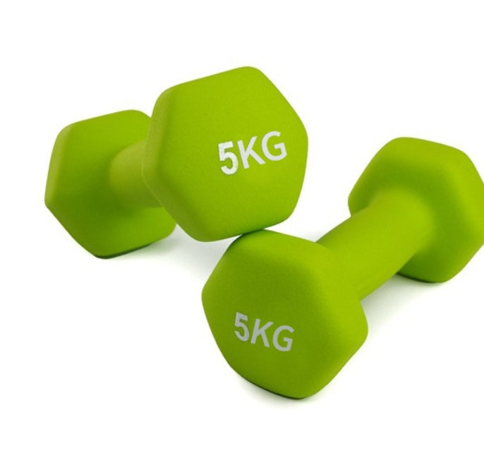 Color Coated Small Hexagonal Dumbbells