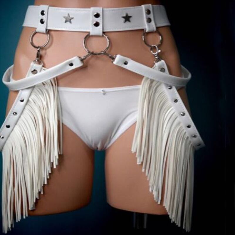 Dance Performance Punk Tassel Waist Chain