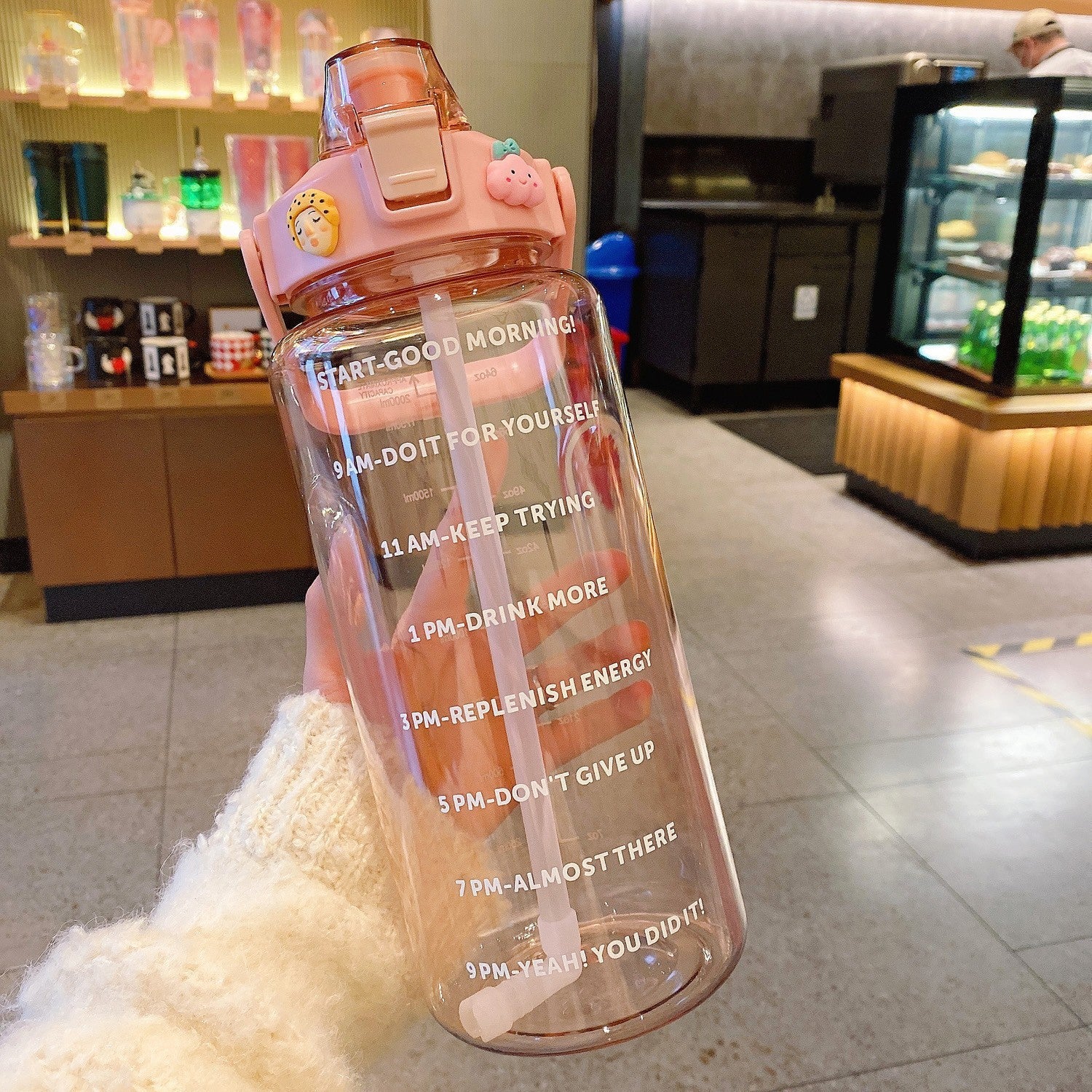 Thirst Quench Transparent Travel Bottle with Optional Travel Bag