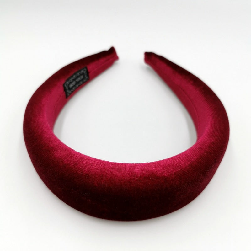 Gold Velvet Flannel Sponge Headband