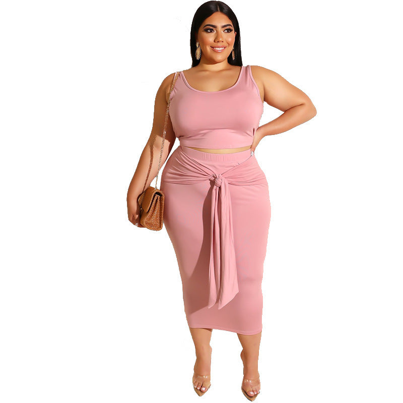 Hip Strap Casual Suit Women's Two-piece Suit