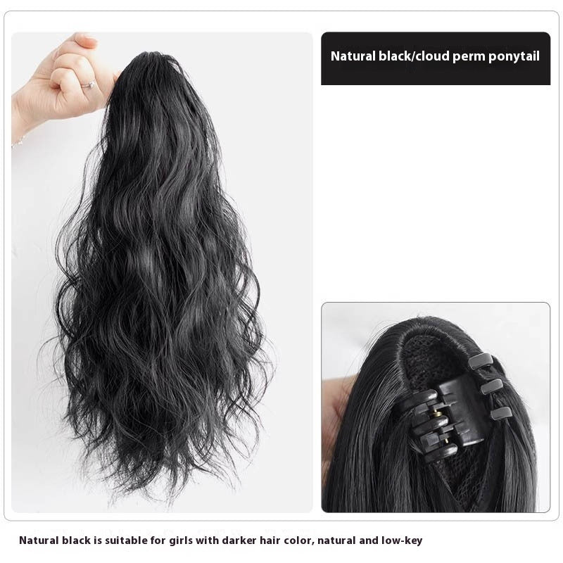 High Ponytail Long Wavy Hair Wig