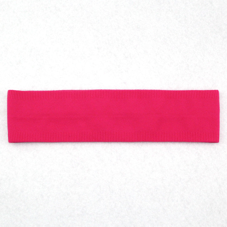 Non-slip Sports Antiperspirant Headband Nylon Monochromatic Headband Headwear