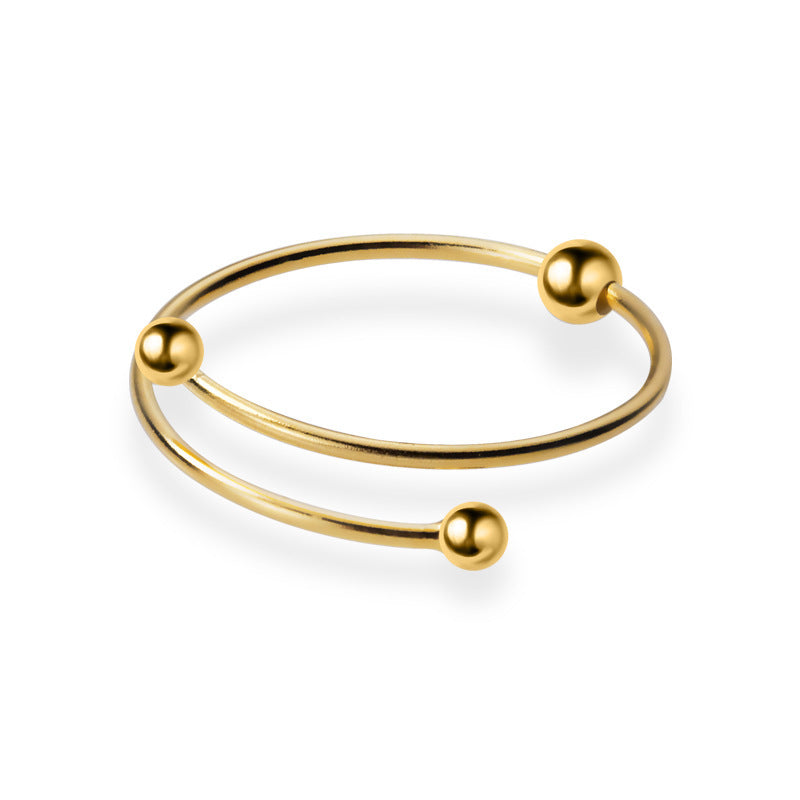 Elegant Bead Finger Stacking Ring