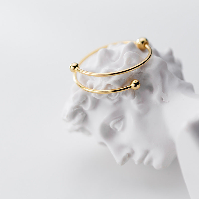 Elegant Bead Finger Stacking Ring