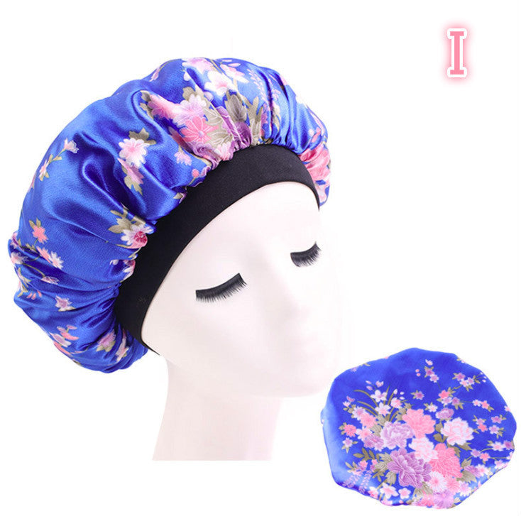 Satin Silk Beauty Bonnet Sleep Night Hair Cap