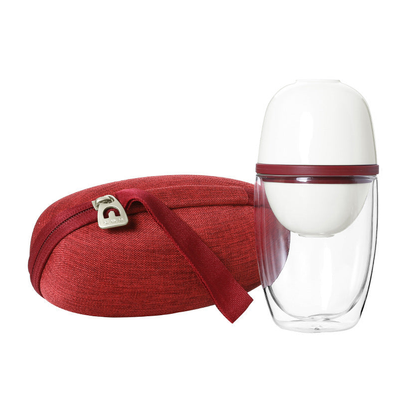 Portable Glass Teacup Travel Set