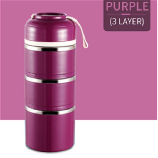Portable Multi Tier Stainless Steel Lunch Box