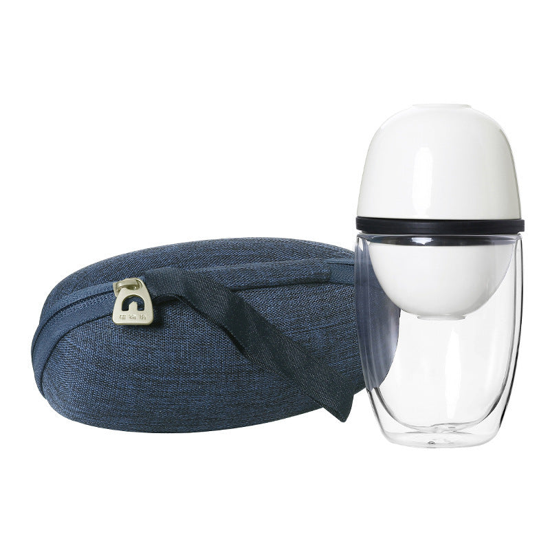 Portable Glass Teacup Travel Set