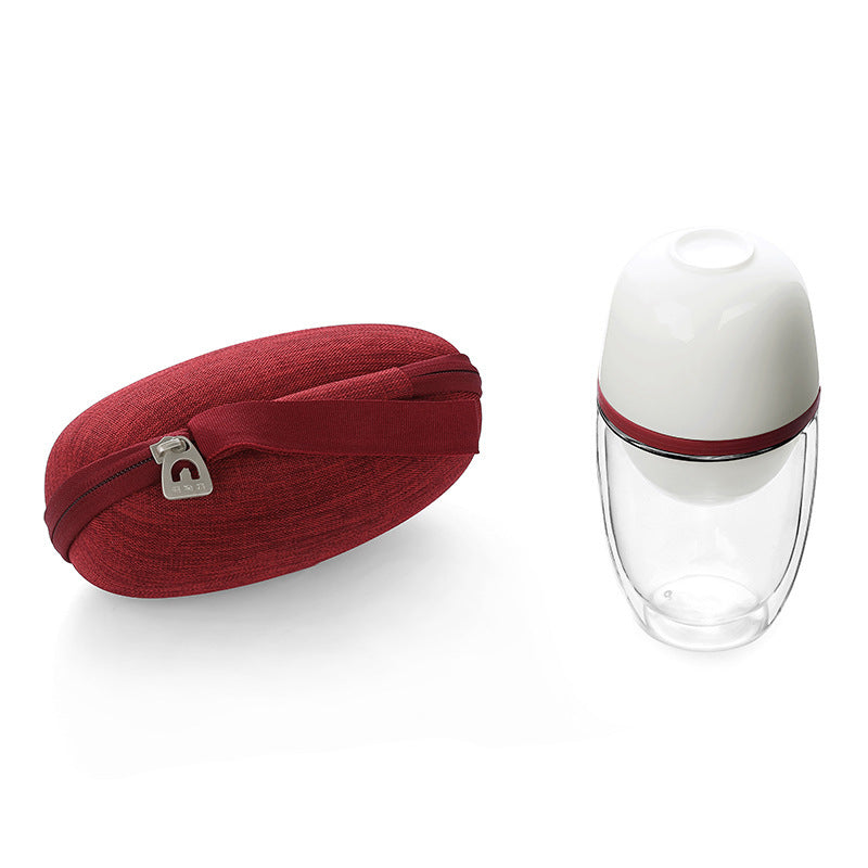 Portable Glass Teacup Travel Set