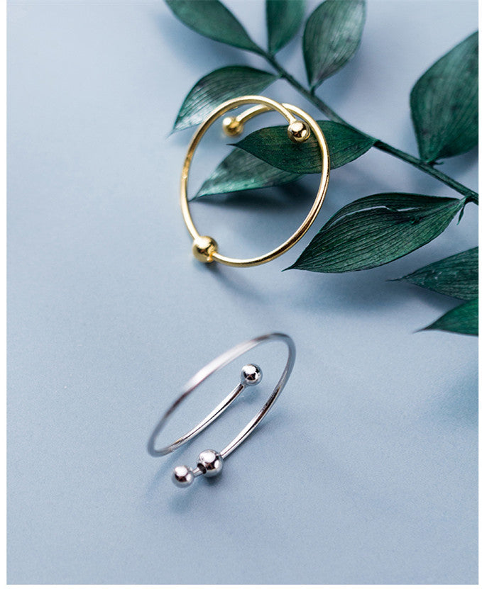 Elegant Bead Finger Stacking Ring