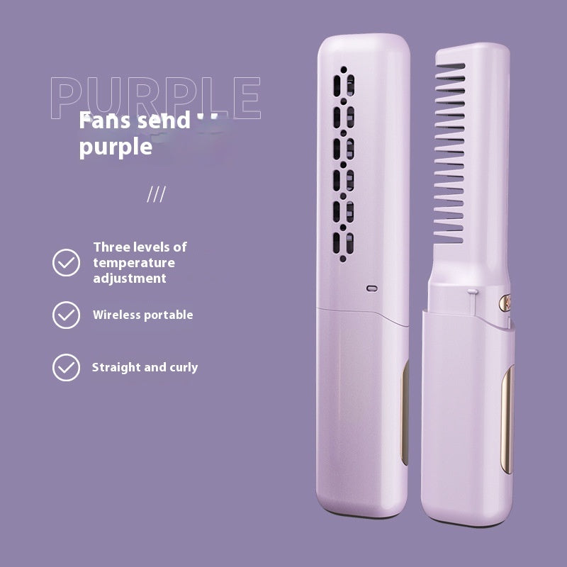 Mini Charging Straight Comb Negative Ion Hair Care Soft Massage Comb