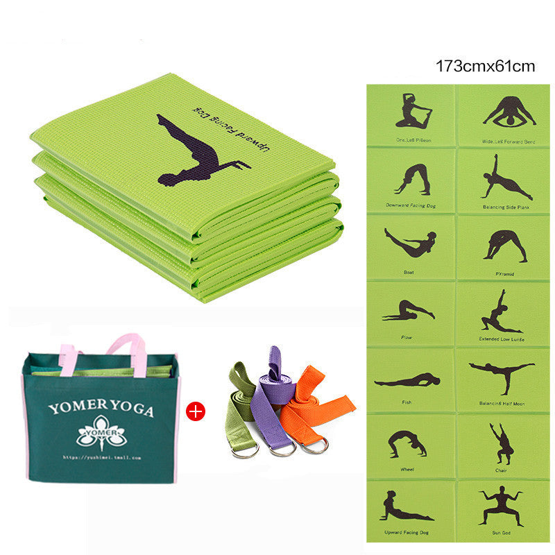 Illustrated Yoga Positions Yoga Mat