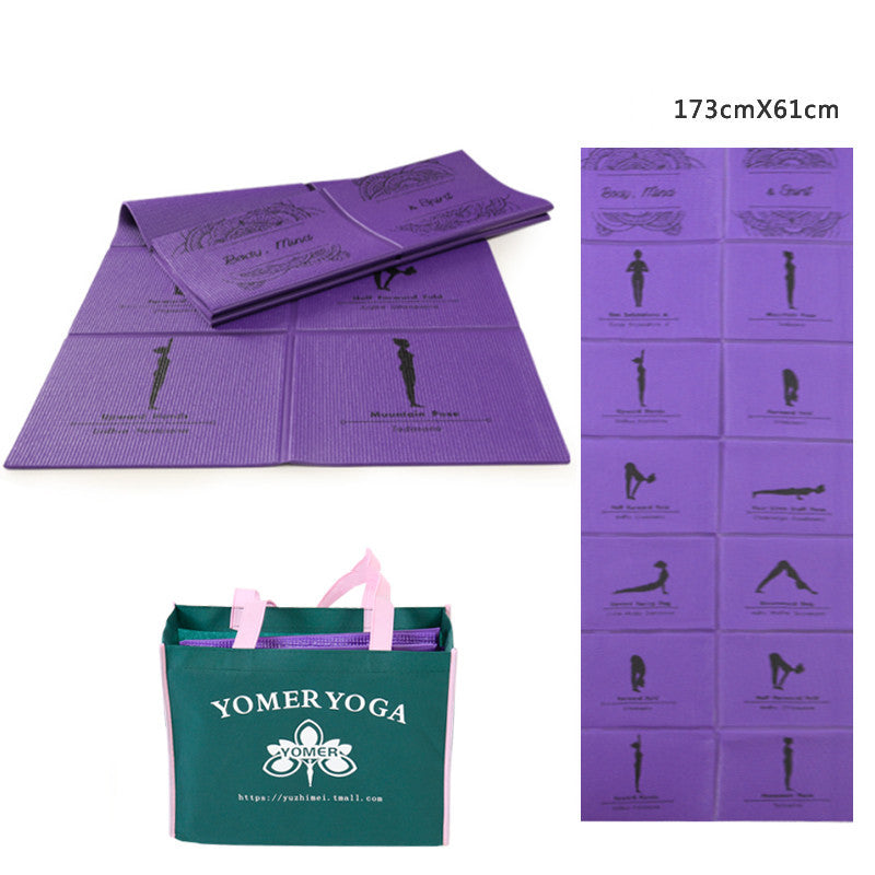 Illustrated Yoga Positions Yoga Mat