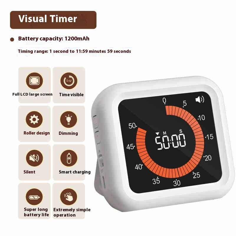 Visual Mute Time Manager Self-discipline Alarm Clock