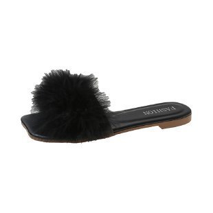Women's Fashion Fur Slide Slipper
