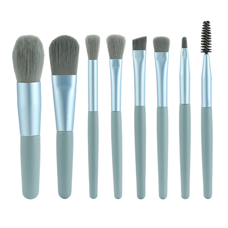 Makeup Brush 8 PCs Suit Eye Shadow Blush Face Powder Repair Highlight Powder Foundation Brush