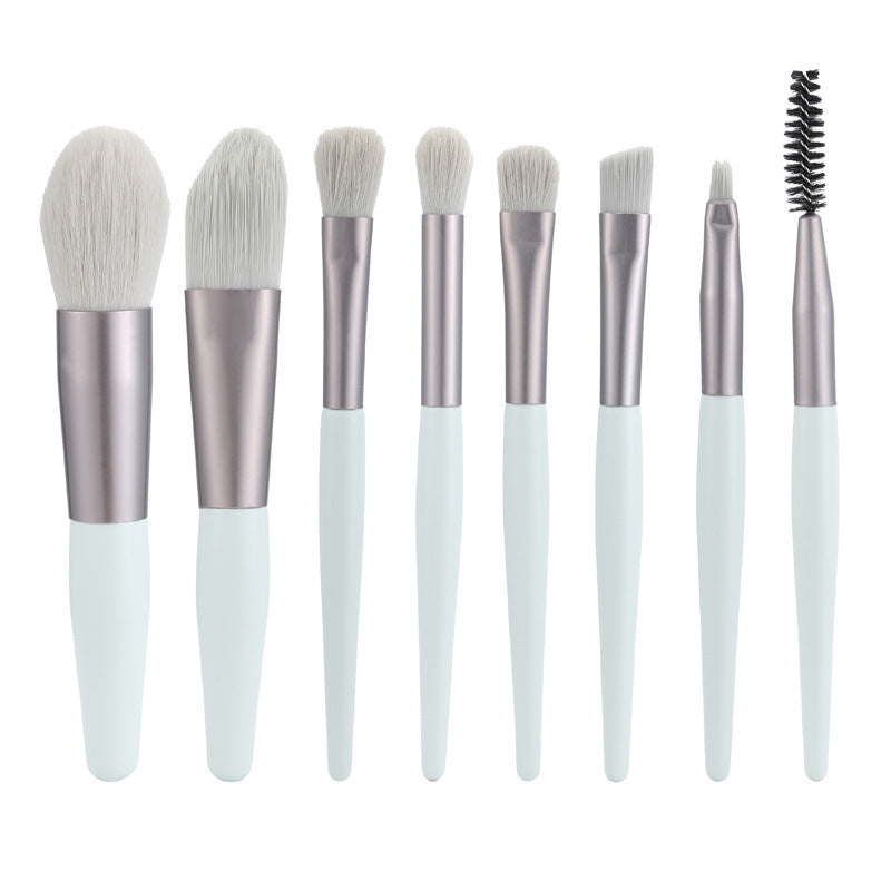Makeup Brush 8 PCs Suit Eye Shadow Blush Face Powder Repair Highlight Powder Foundation Brush