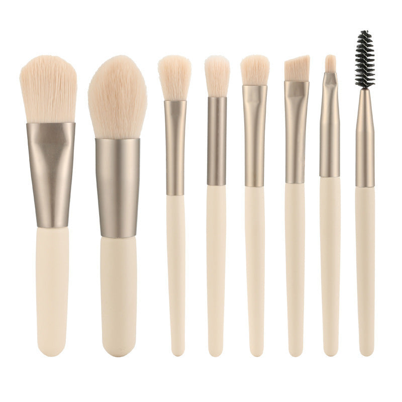 Makeup Brush 8 PCs Suit Eye Shadow Blush Face Powder Repair Highlight Powder Foundation Brush