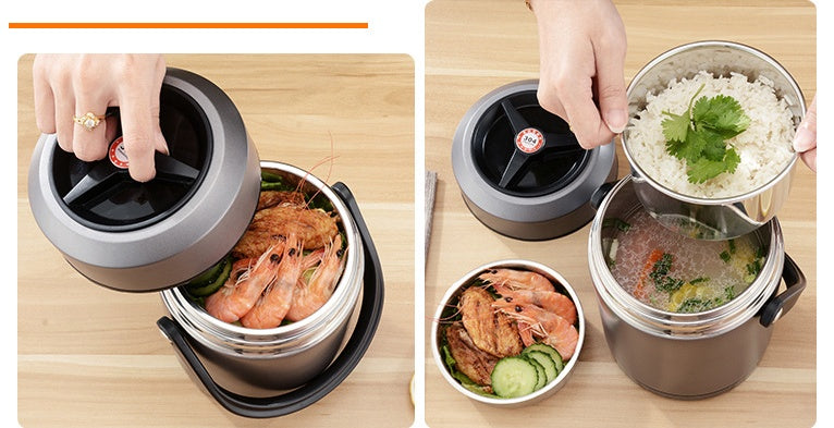 Vacuum insulation portable lunch box