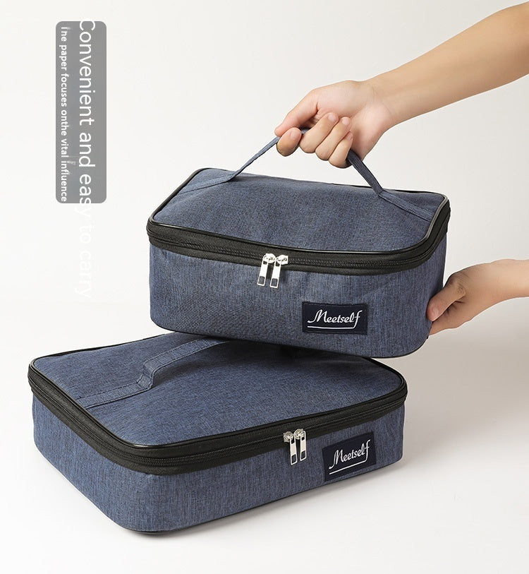 Flat Portable Lunch Bag Large