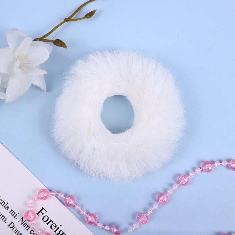Faux Mink Furry Hair Tie