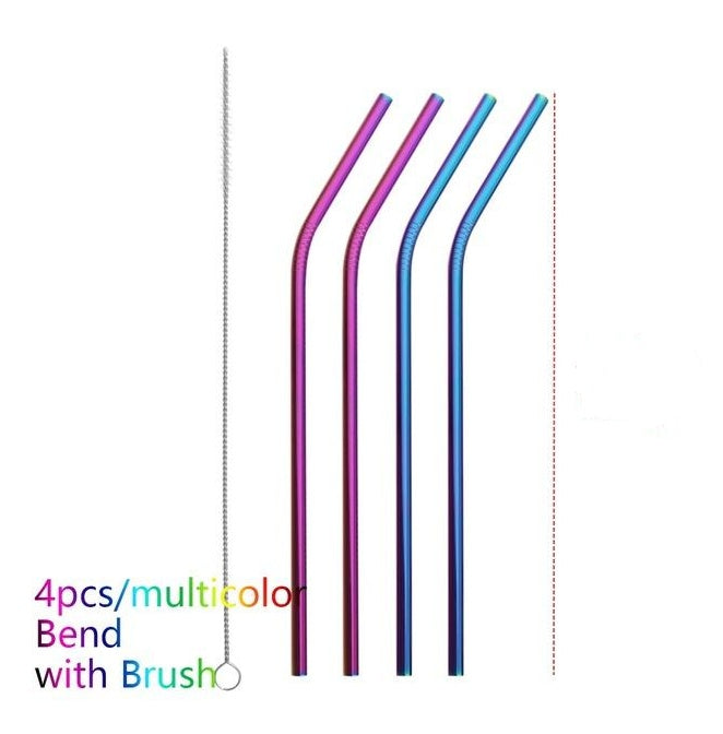Colorful Reusable Stainless Steel Straws