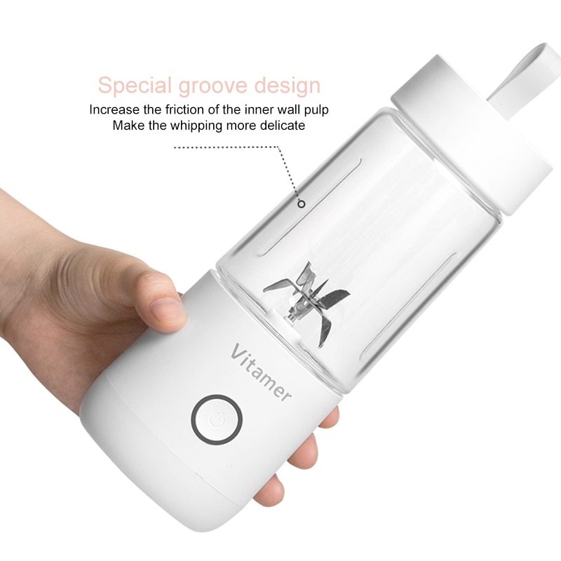 Portable Blender Juicer Electric USB Rechargeable Mixer Smoothie Slushy Cup Juice Blender Bottle 350ml