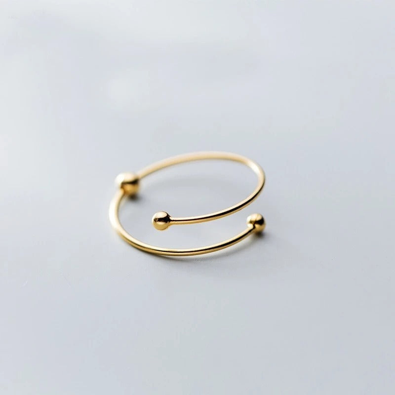 Elegant Bead Finger Stacking Ring