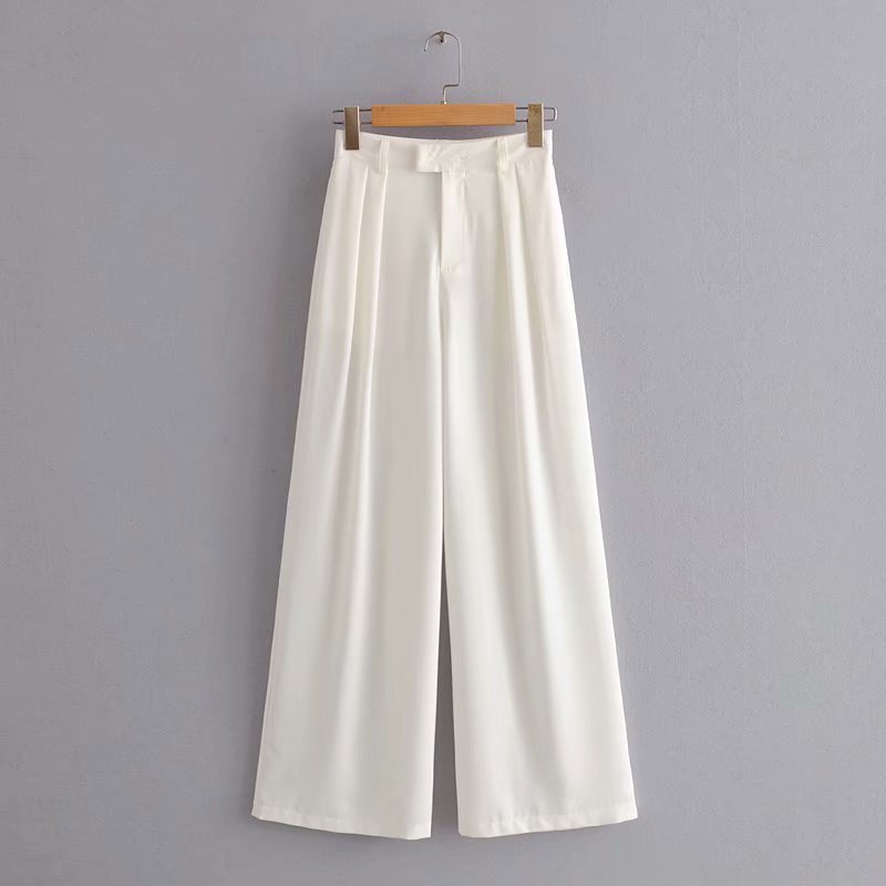 European And American New Loose High Waist Wide Leg Mopping Pants