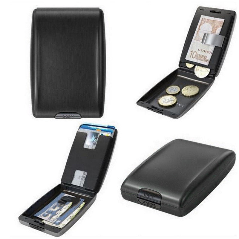 Aluminum metal card holder bank card box
