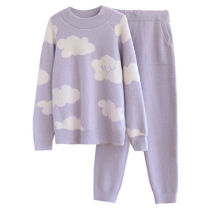 Soft Fleece Pajama Set, Top and Pants