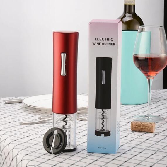 Automatic Corkscrew Wine Bottle Opener and Foil Cutter Kit
