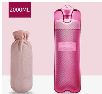 Silicone Hot Water Bottle Simple Hot Water Bottle Outdoor Dormitory Hand Warmer Warm Water Bag