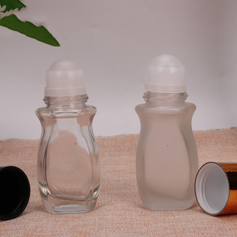 Scrub massage essential oil bottle