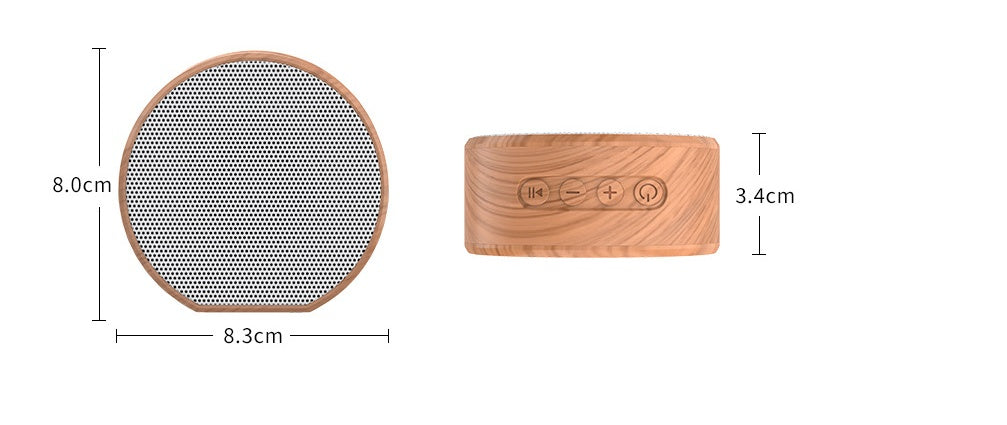 Wood Portable Outdoor Mini Bluetooth Speaker