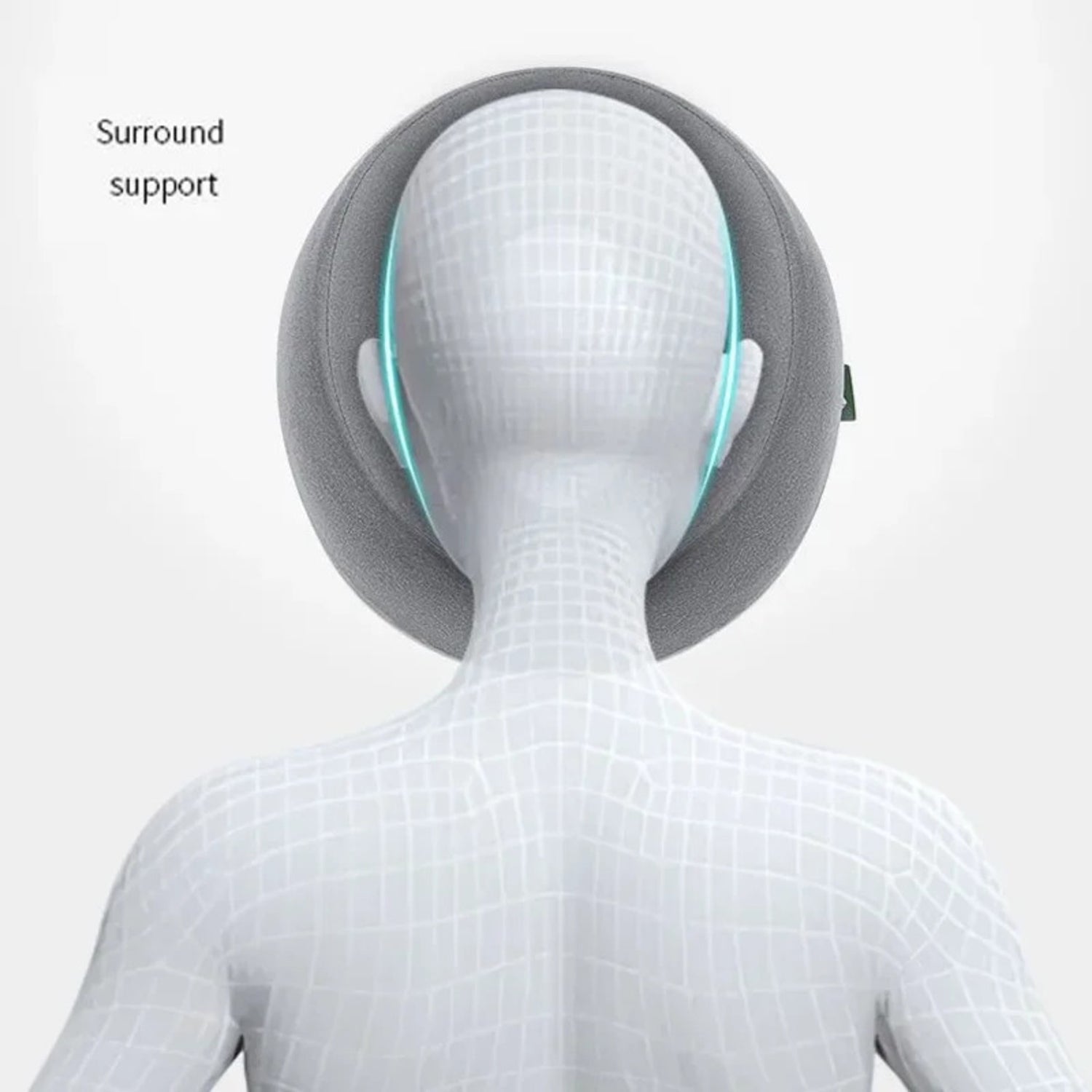 Ergonomics Lying Down Pillow Memory Foam Breathable Head Rest Support Pillow Body Massage Face Rest Pillow For Beauty Salon