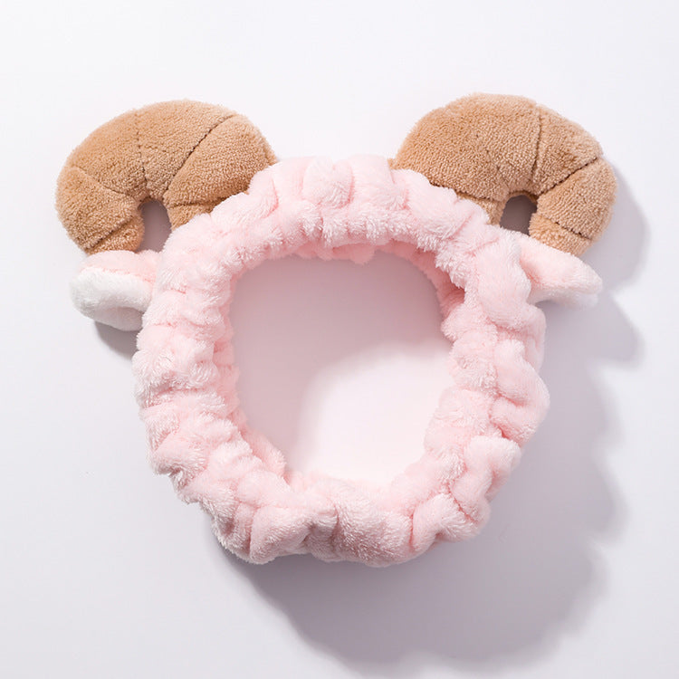 Plush Horns Spa Headband