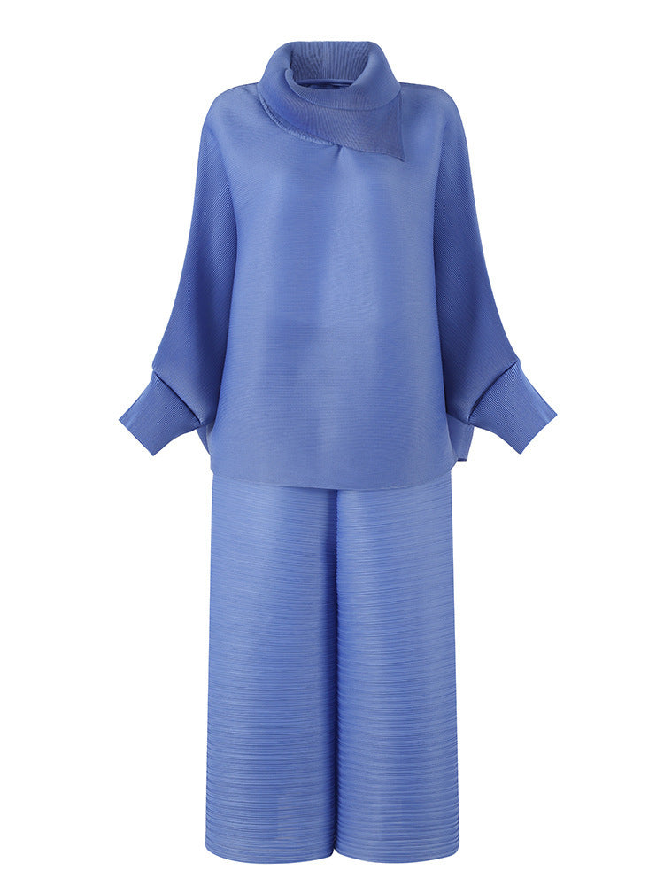 High-grade Loose Top Plus Size Wide-leg Pants Two-piece Set