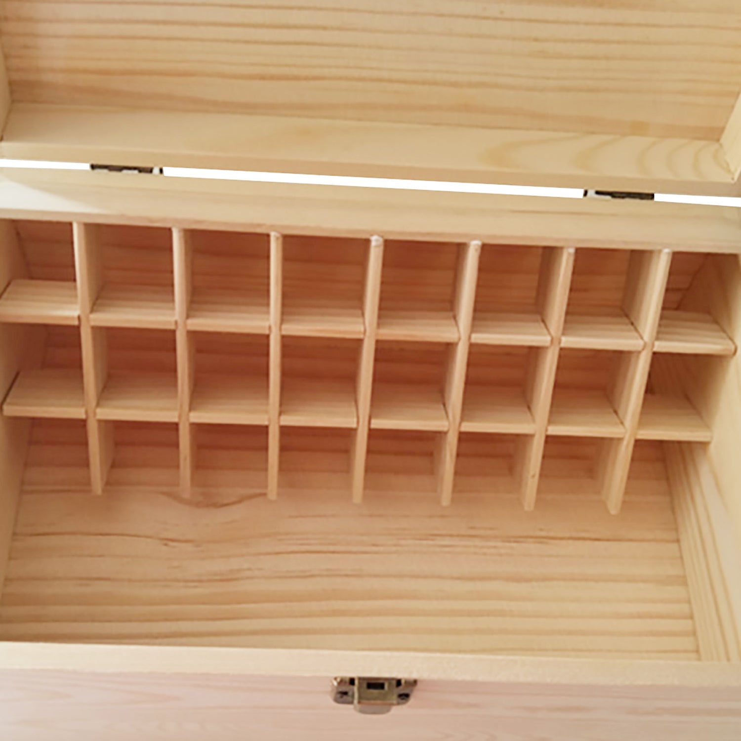Essential Oil Storage Box Wooden Box 24 Compartments