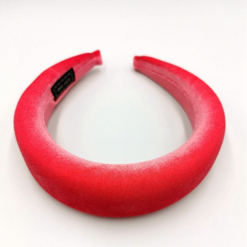 Gold Velvet Flannel Sponge Headband