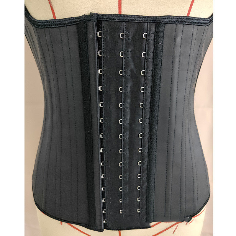 Smooth Latex Shapewear Slimmer Vest Hook & Eye Closure