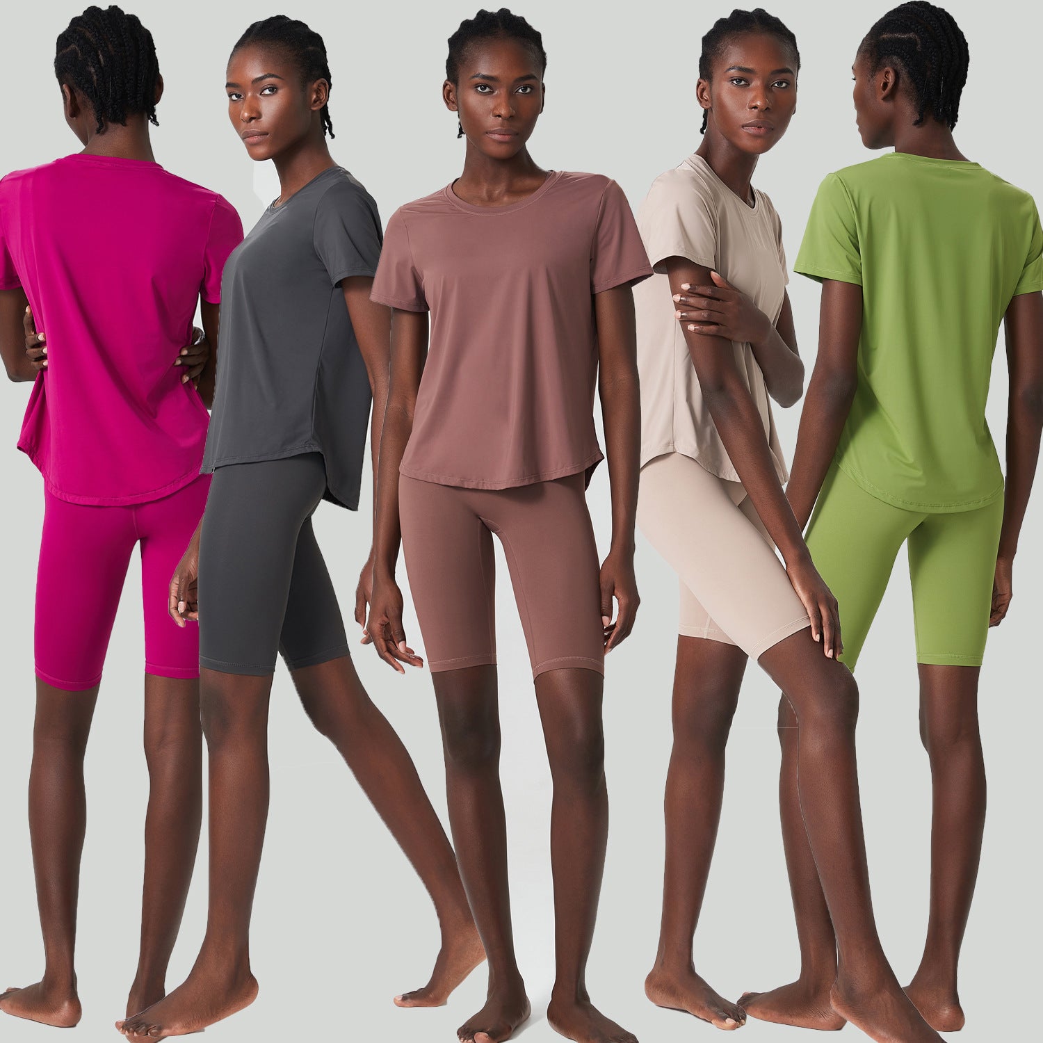 Sports Fitness Loose Short Sleeve Yoga Suit Suit