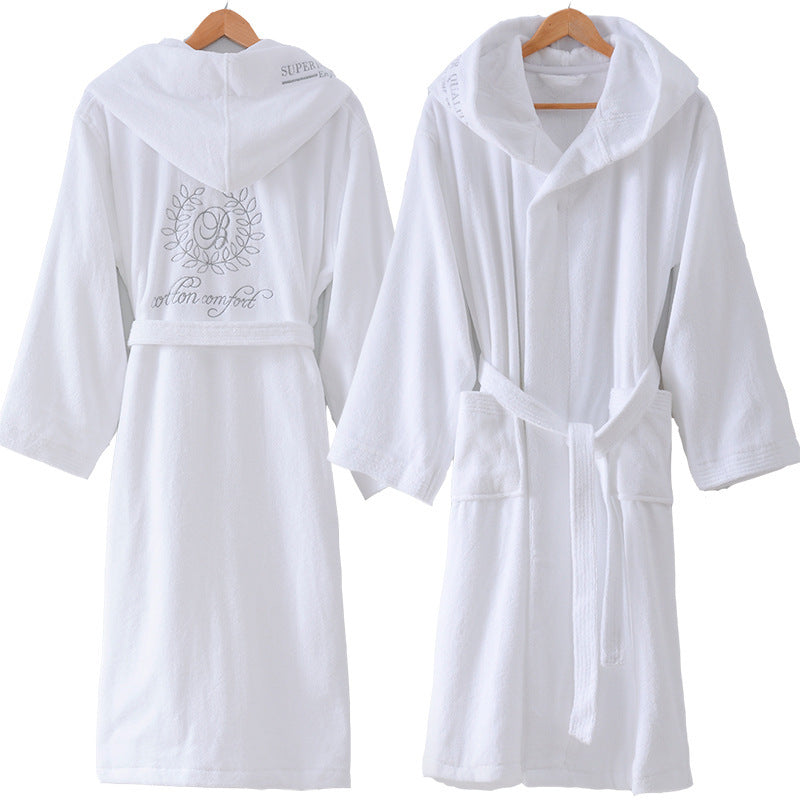 Hooded Cotton Hotel Robe