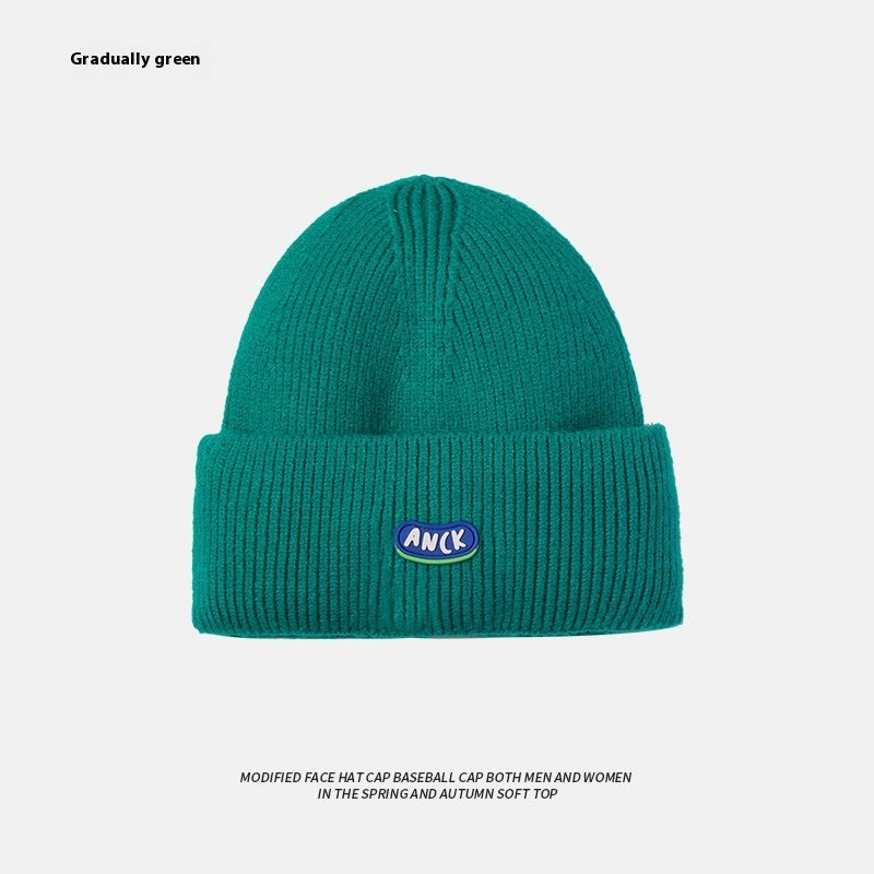 Beige Woolen Cap Women's Hat Ins