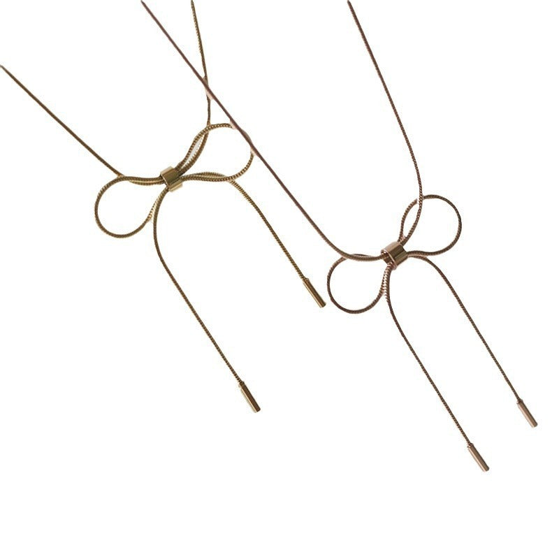 Summer Butterfly Necklace Versatile Snake Bone Cute Necklace