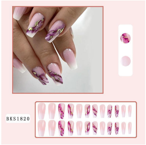 Mid-length Ballet Nail Manicure Wearable Nail Sticker