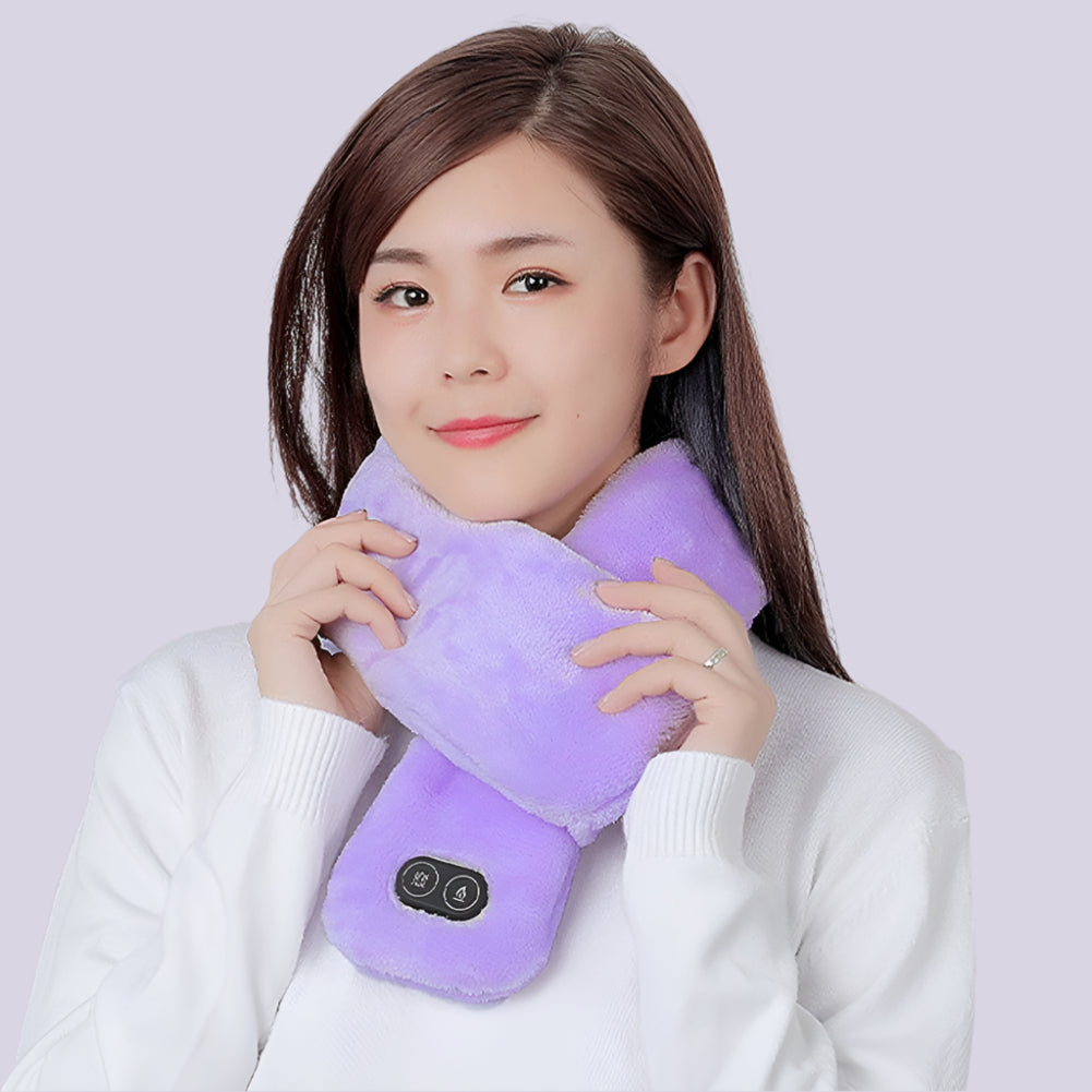 USB Heated Neck Wrap Warm Heat Therapy Temperature Control Shoulder Neck Scarf