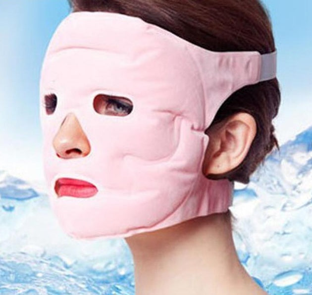 Hot Cold Therapy Tourmaline Ion Beauty Compress Face Mask