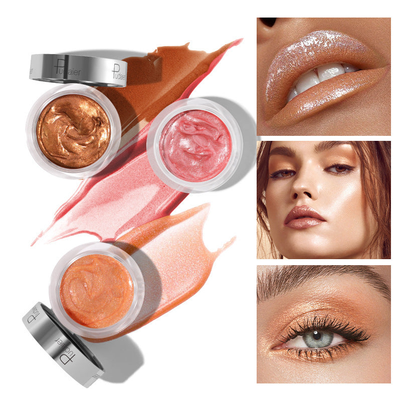 Pudaier10 Color Liquid Blush Dual-use Repair Natural Thin And Glittering Highlight